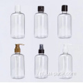 Groothandel plastic cilinderfles met fancy plastic lotionpomp dispenser voor body crème shampoo verpakking